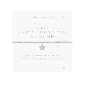 A Little 'Can't Thank You Enough' Bracelet | Silver Plated
