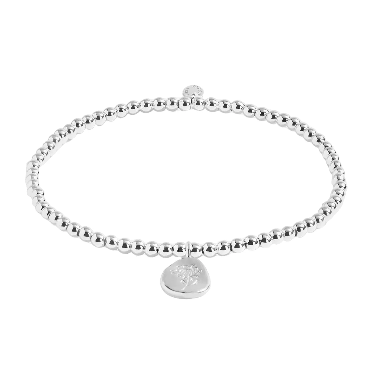 A Little 'November' Chrysanthemum Birthflower Bracelet | Silver Plated