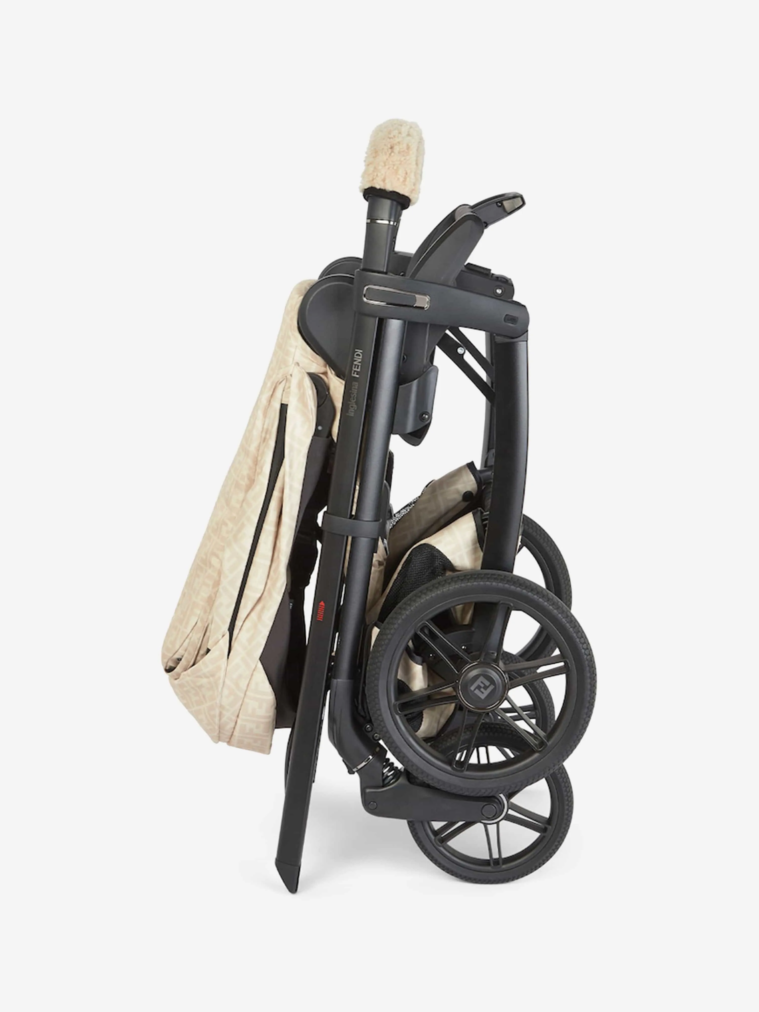 Baby FF Logo Stroller in Beige