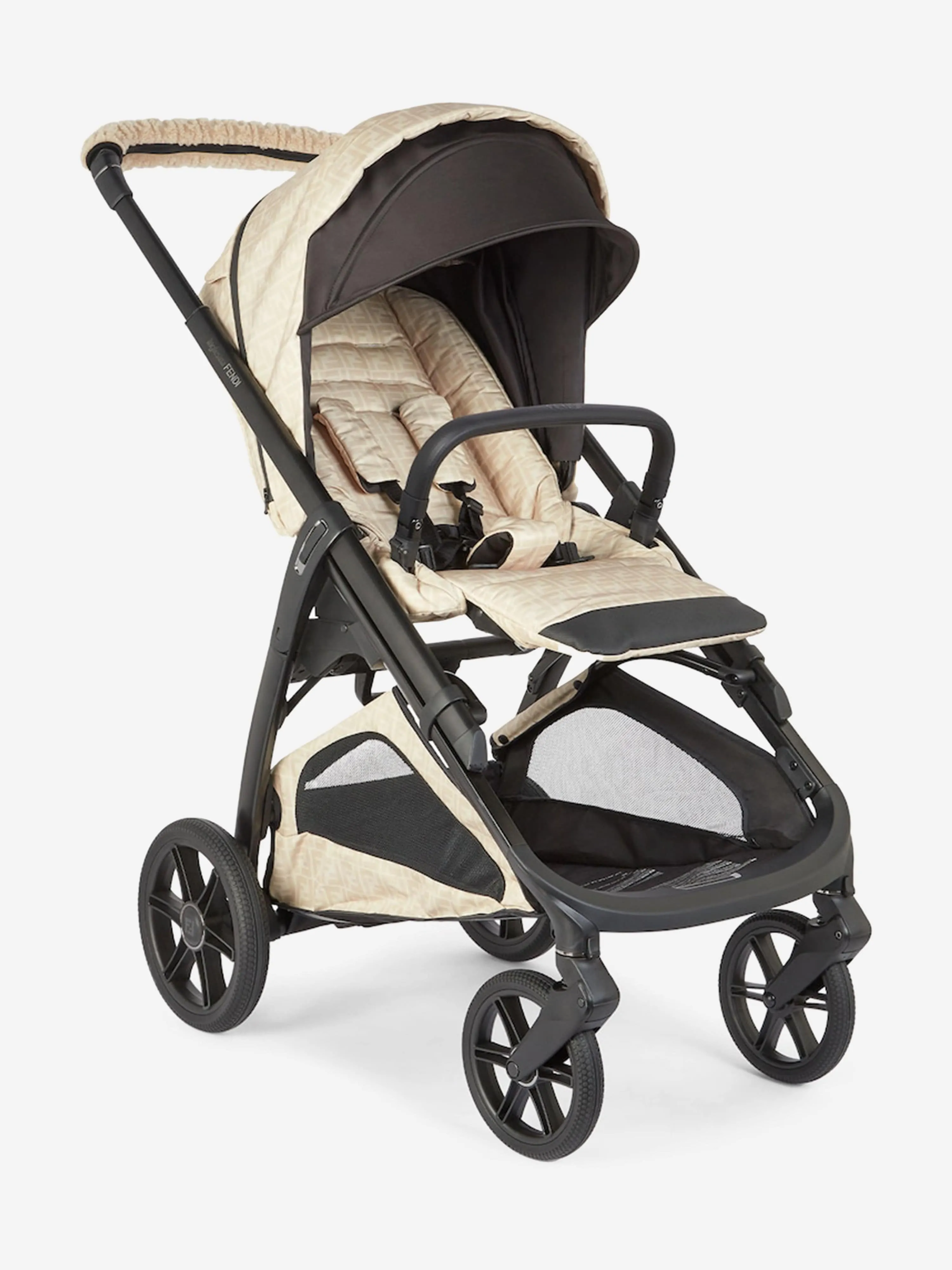 Baby FF Logo Stroller in Beige