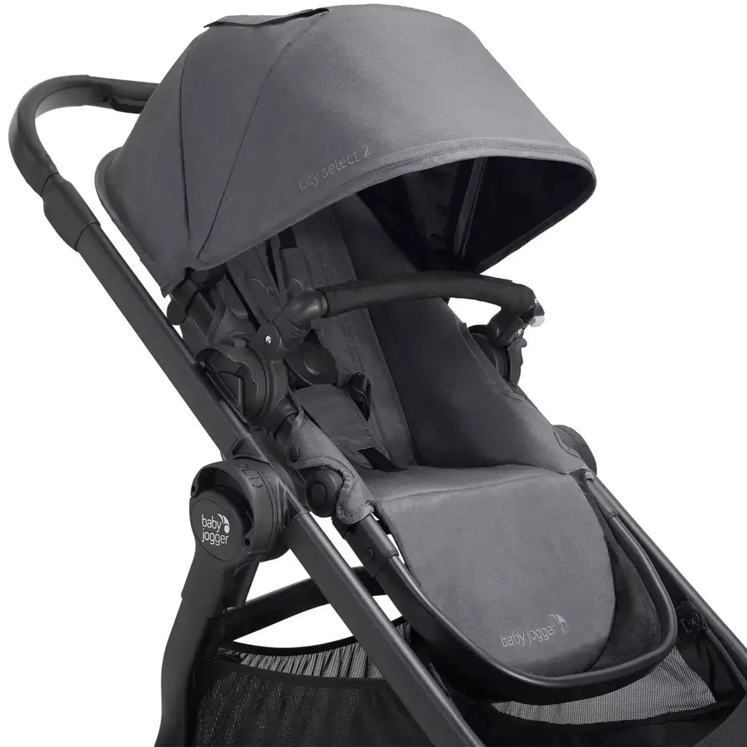 Baby Jogger Select 2 Bundle - Stroller   Carrycot   Weather Shield - Radiant Slate
