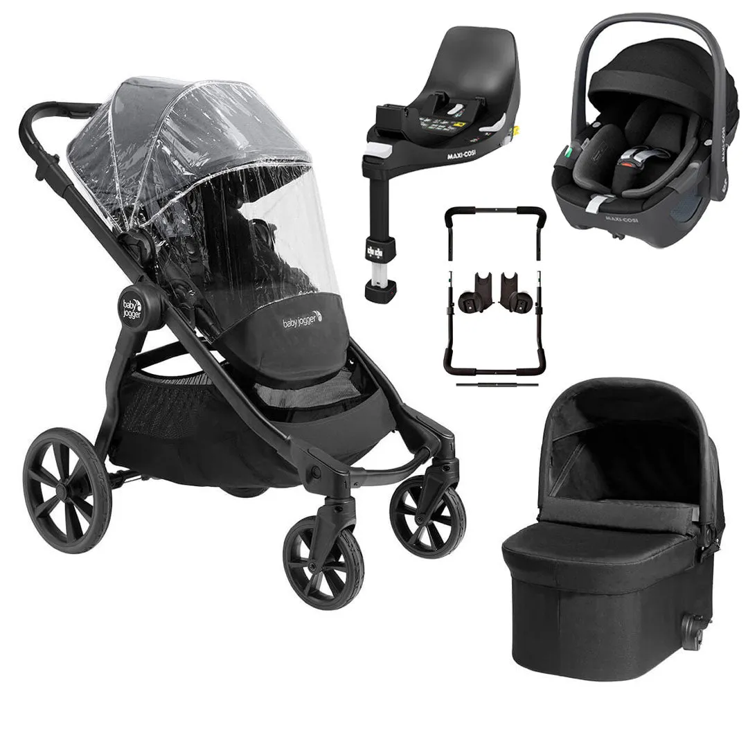 Baby Jogger Select 2   Maxi Cosi Pebble 360 Travel System - Radiant Slate