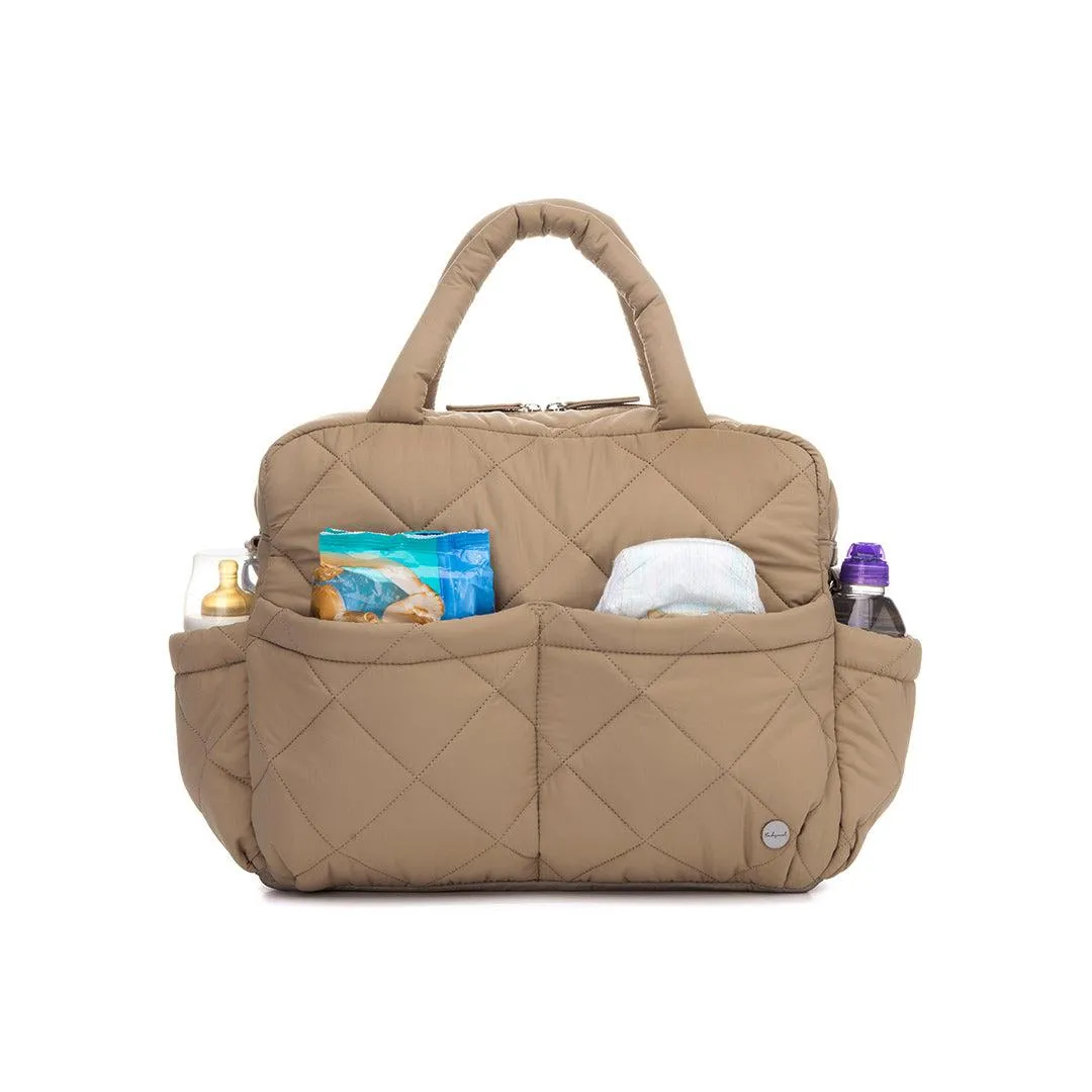 Babymel Willow Quilted Tote Bag - Oat