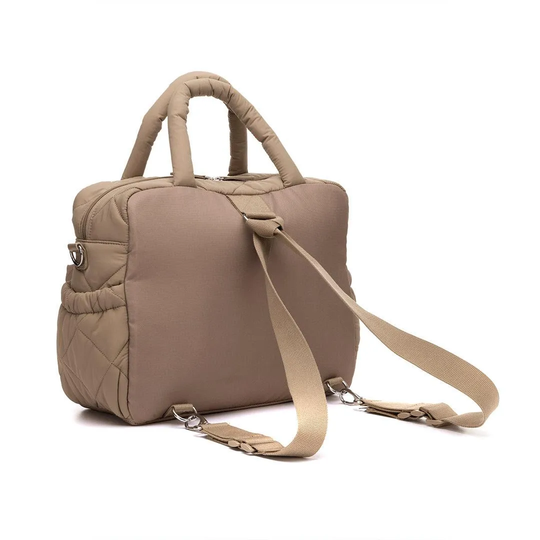 Babymel Willow Quilted Tote Bag - Oat