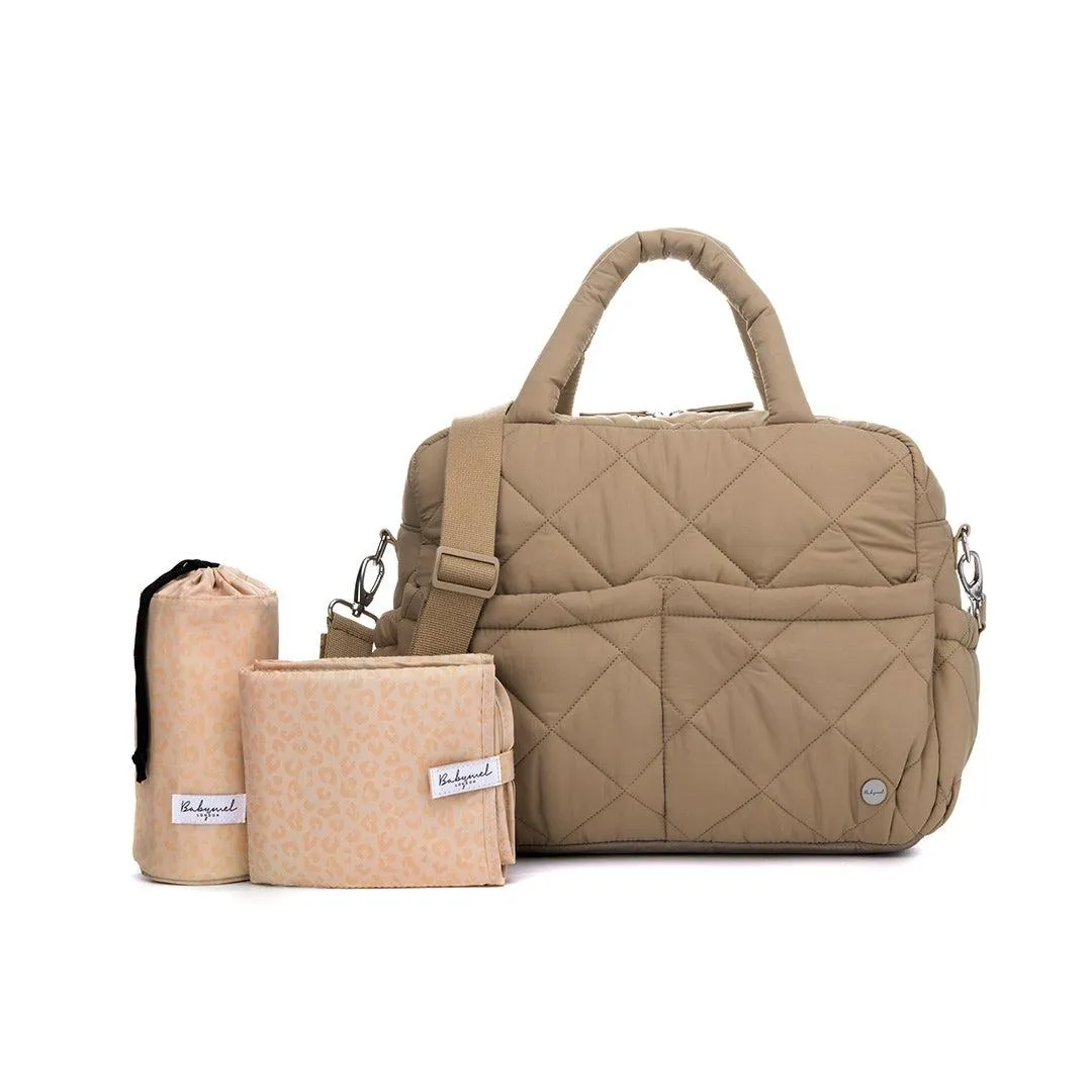 Babymel Willow Quilted Tote Bag - Oat