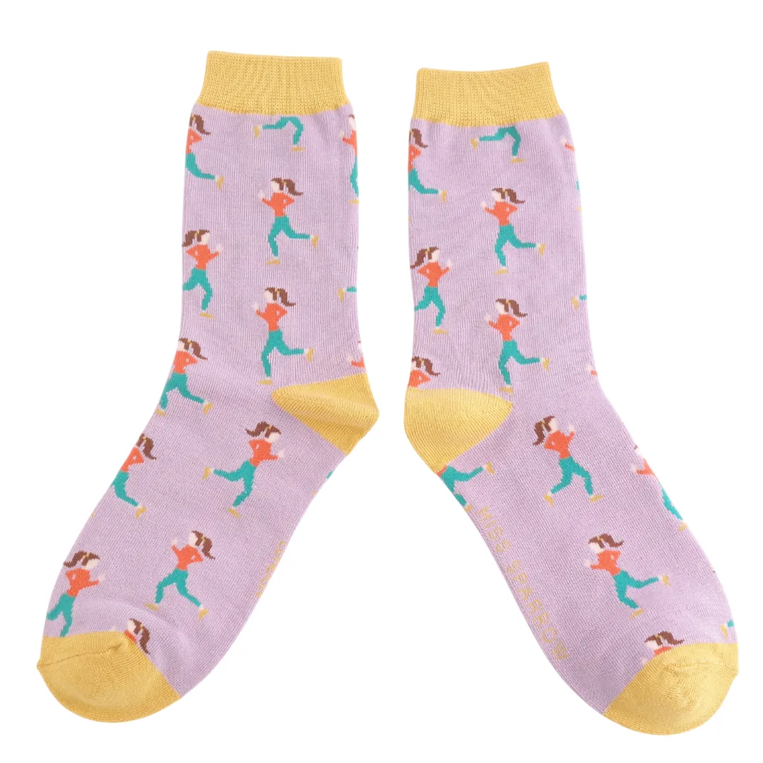 Bamboo Socks Joggers | Lilac