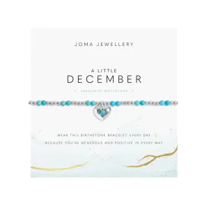 Birthstone A Little 'December' Turquoise Bracelet | Silver Plated