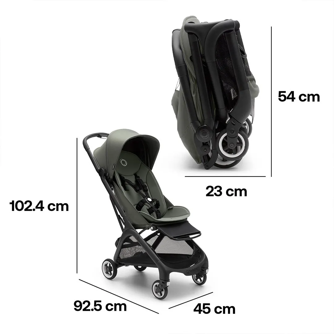 Bugaboo Butterfly Travel Pushchair - Black/Forest Green
