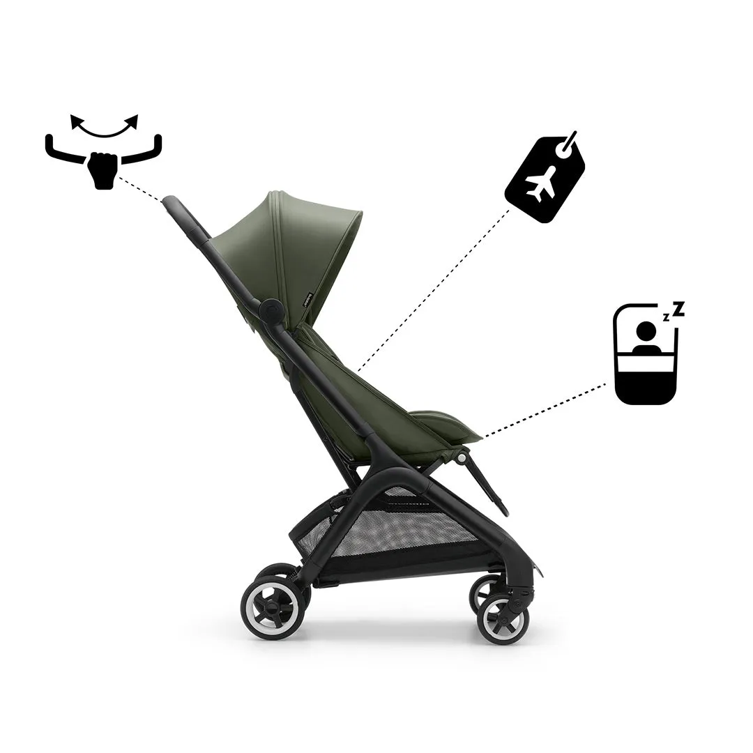 Bugaboo Butterfly Travel Pushchair - Black/Forest Green