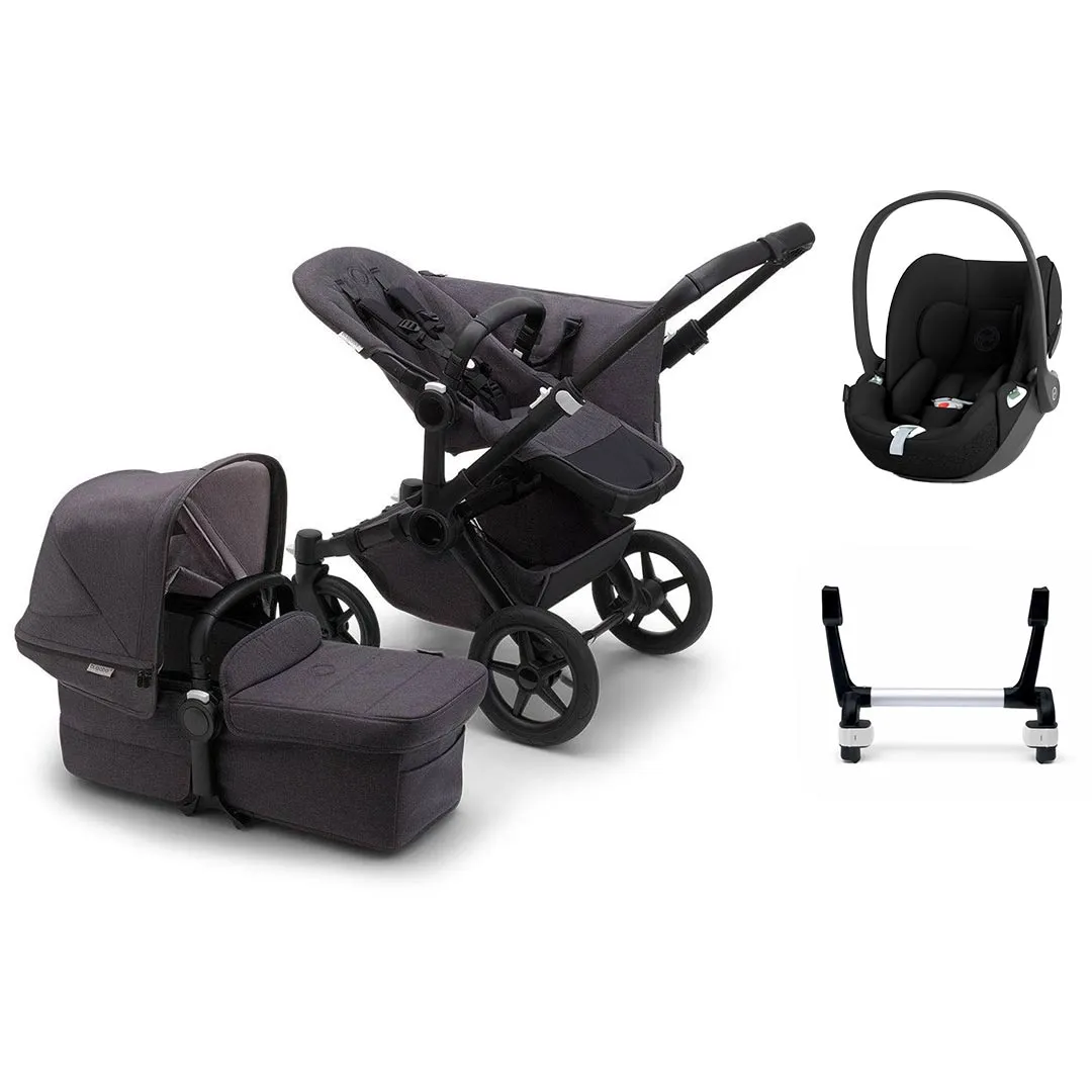 Bugaboo Donkey 5 Mono Complete Washed Black   Cloud T Travel System