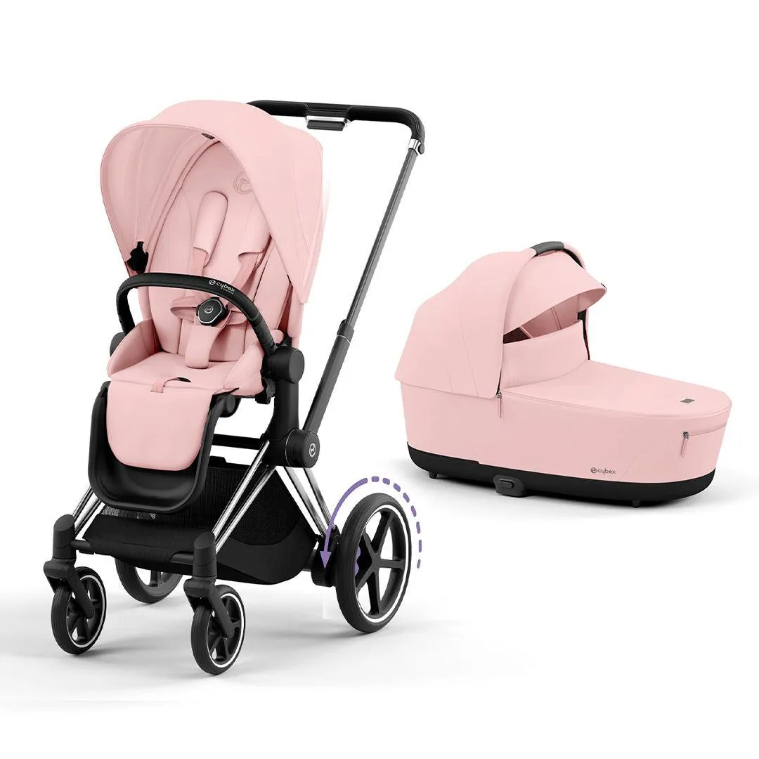 CYBEX e-Priam Pushchair - Peach Pink