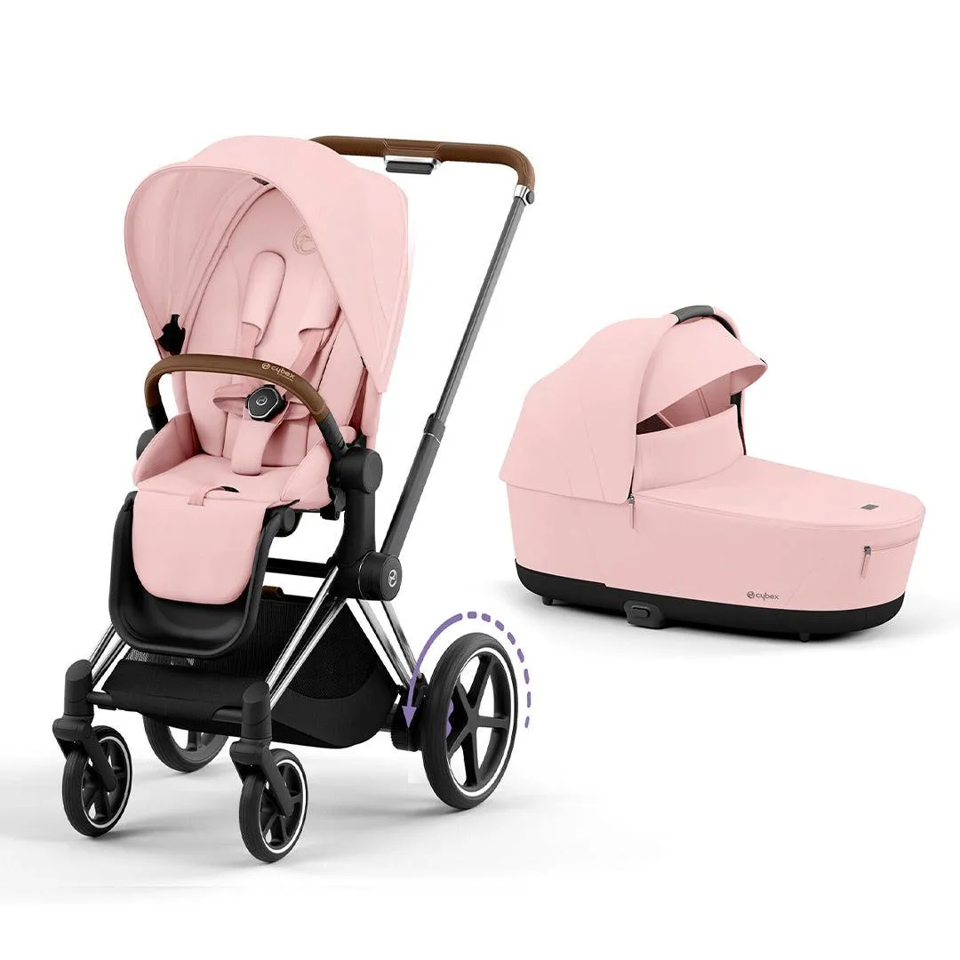 CYBEX e-Priam Pushchair - Peach Pink
