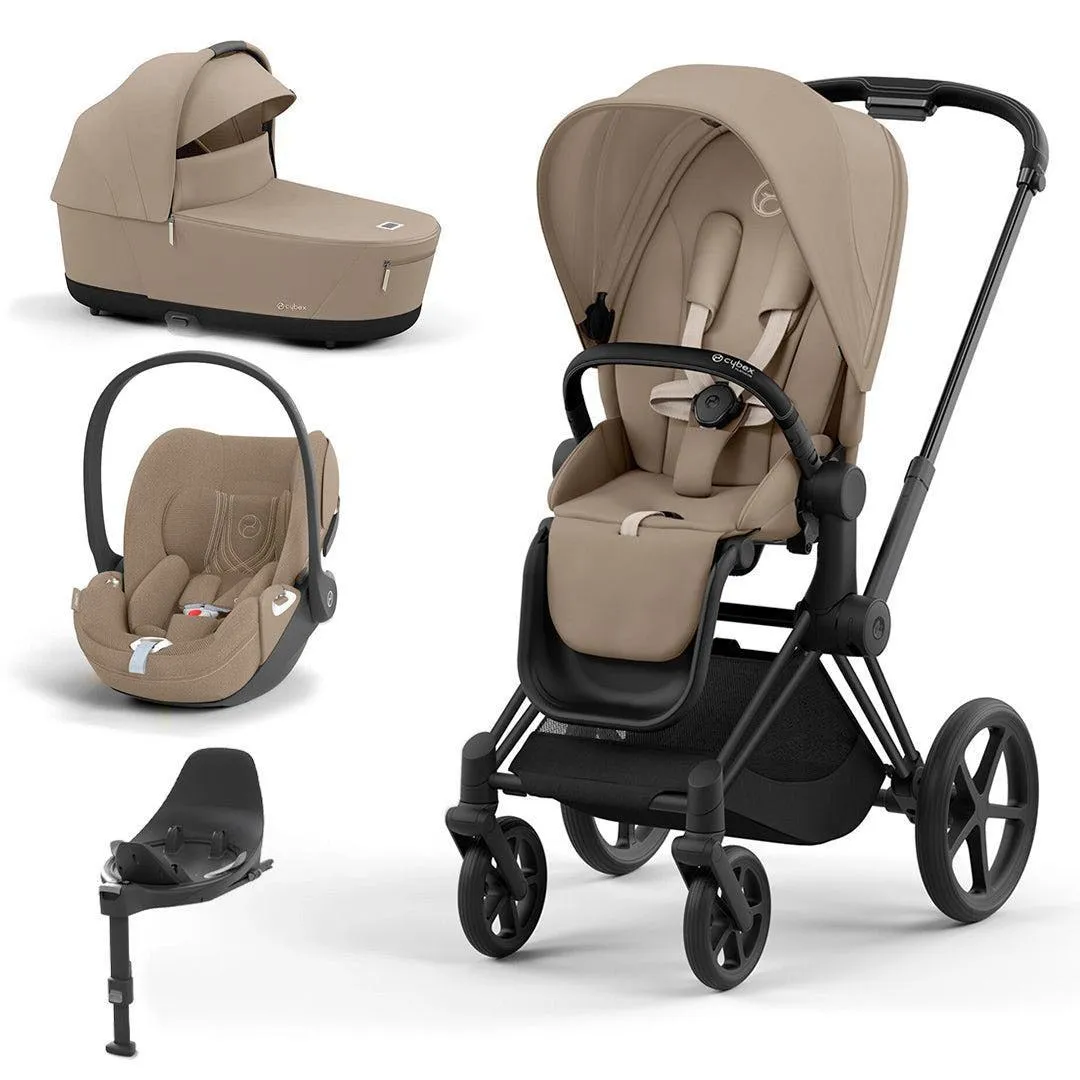 CYBEX Priam Cloud T Travel System - Cozy Beige
