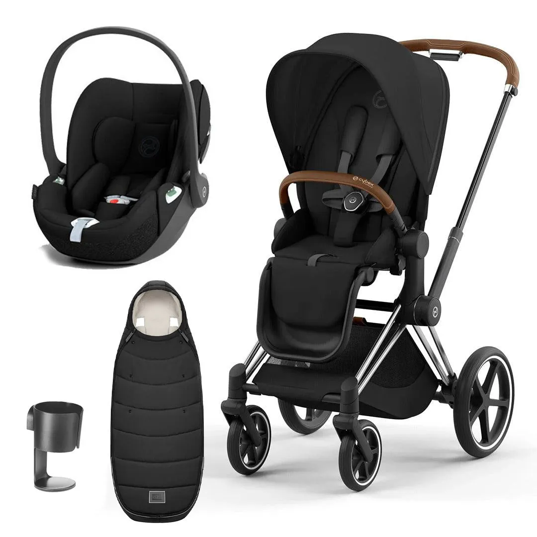 CYBEX Priam Cloud T Ultimate Travel System - Sepia Black