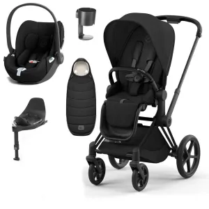 CYBEX Priam Cloud T Ultimate Travel System - Sepia Black