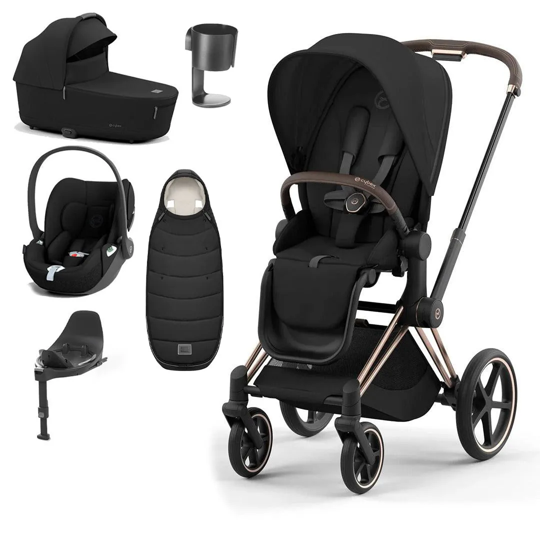 CYBEX Priam Cloud T Ultimate Travel System - Sepia Black