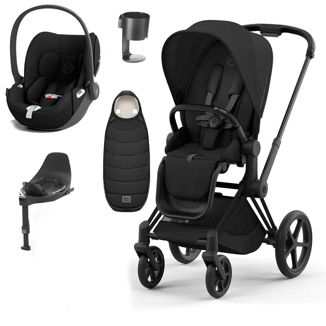 CYBEX Priam Cloud T Ultimate Travel System - Sepia Black