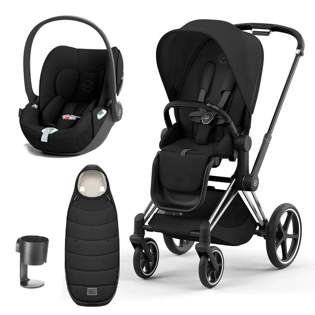 CYBEX Priam Cloud T Ultimate Travel System - Sepia Black
