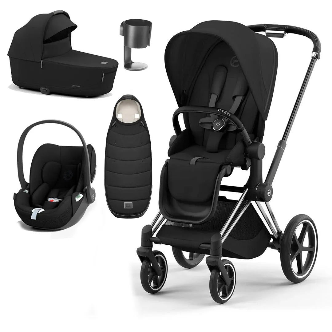 CYBEX Priam Cloud T Ultimate Travel System - Sepia Black
