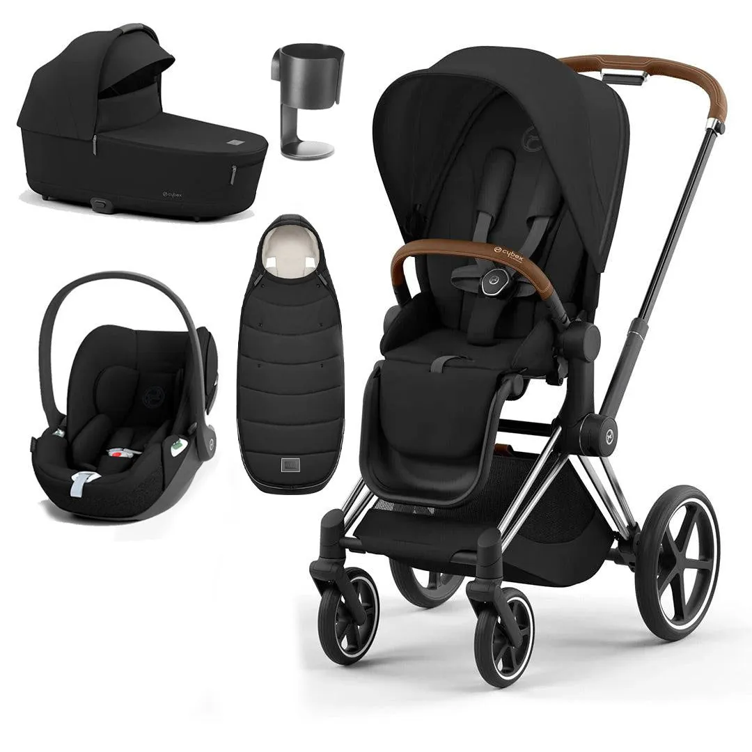 CYBEX Priam Cloud T Ultimate Travel System - Sepia Black