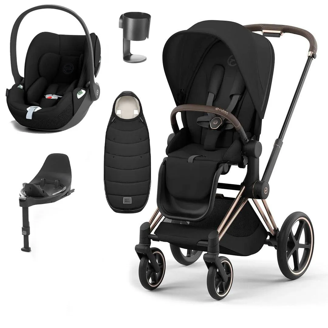 CYBEX Priam Cloud T Ultimate Travel System - Sepia Black