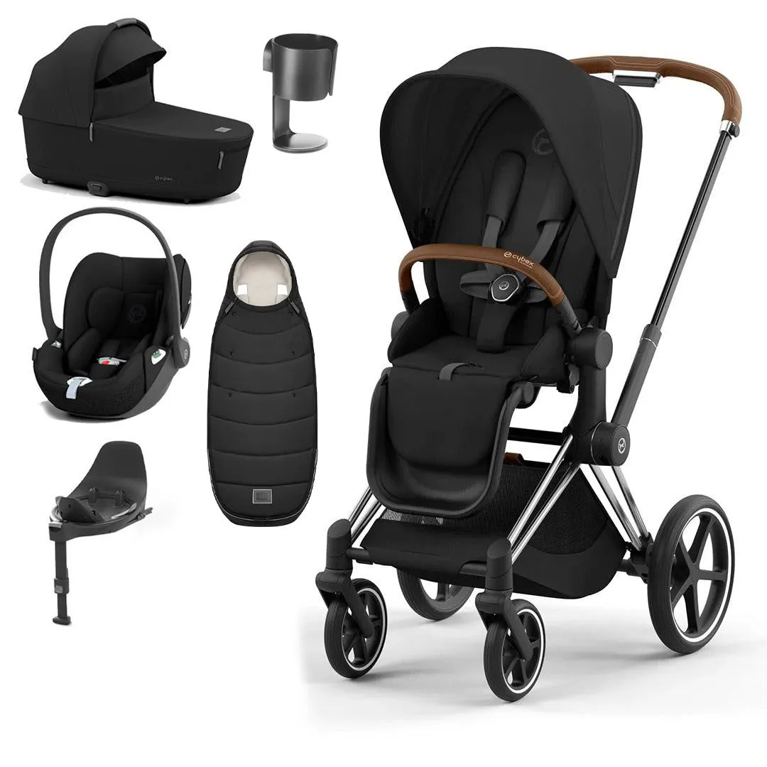 CYBEX Priam Cloud T Ultimate Travel System - Sepia Black