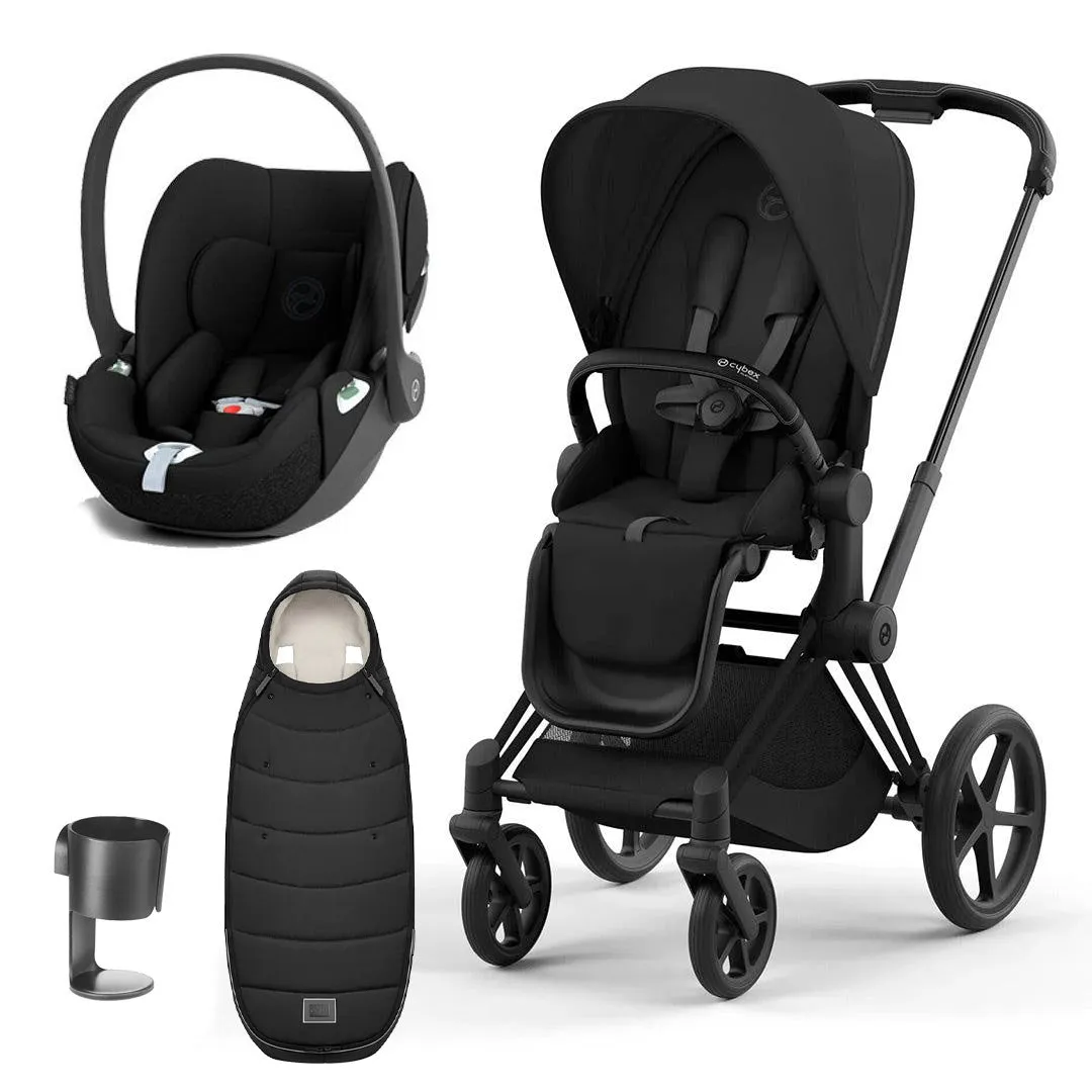 CYBEX Priam Cloud T Ultimate Travel System - Sepia Black