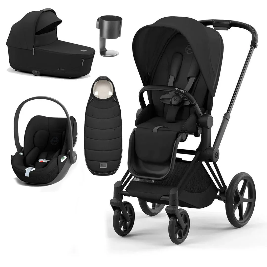 CYBEX Priam Cloud T Ultimate Travel System - Sepia Black