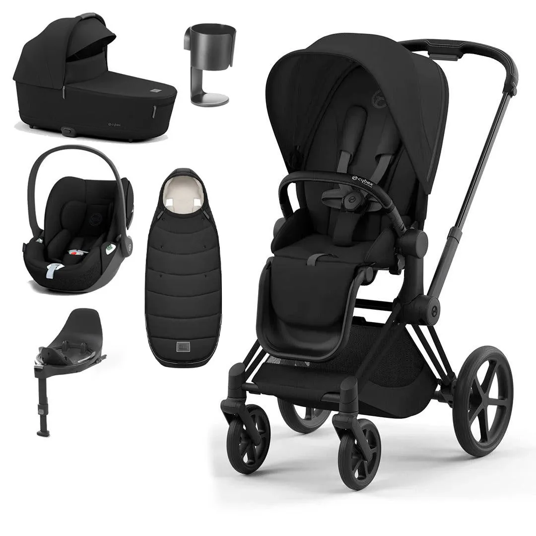 CYBEX Priam Cloud T Ultimate Travel System - Sepia Black