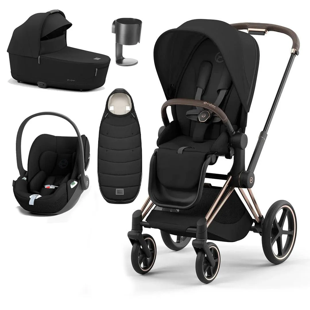 CYBEX Priam Cloud T Ultimate Travel System - Sepia Black