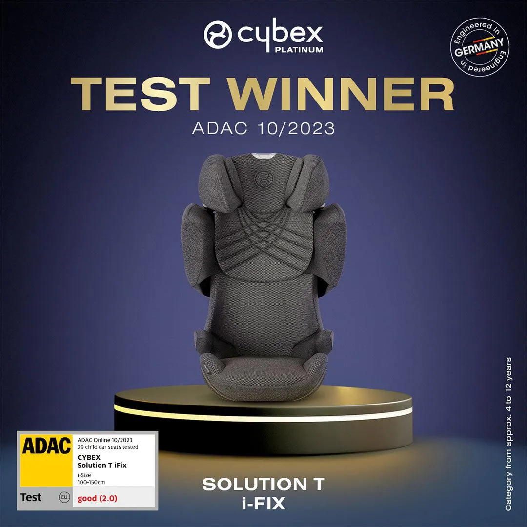 CYBEX Solution T i-Fix Plus Car Seat - Mirage Grey