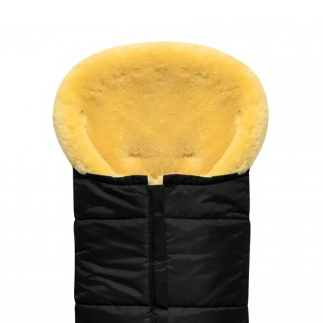 Heitmann Lambskin Zip-Up Footmuff - Black