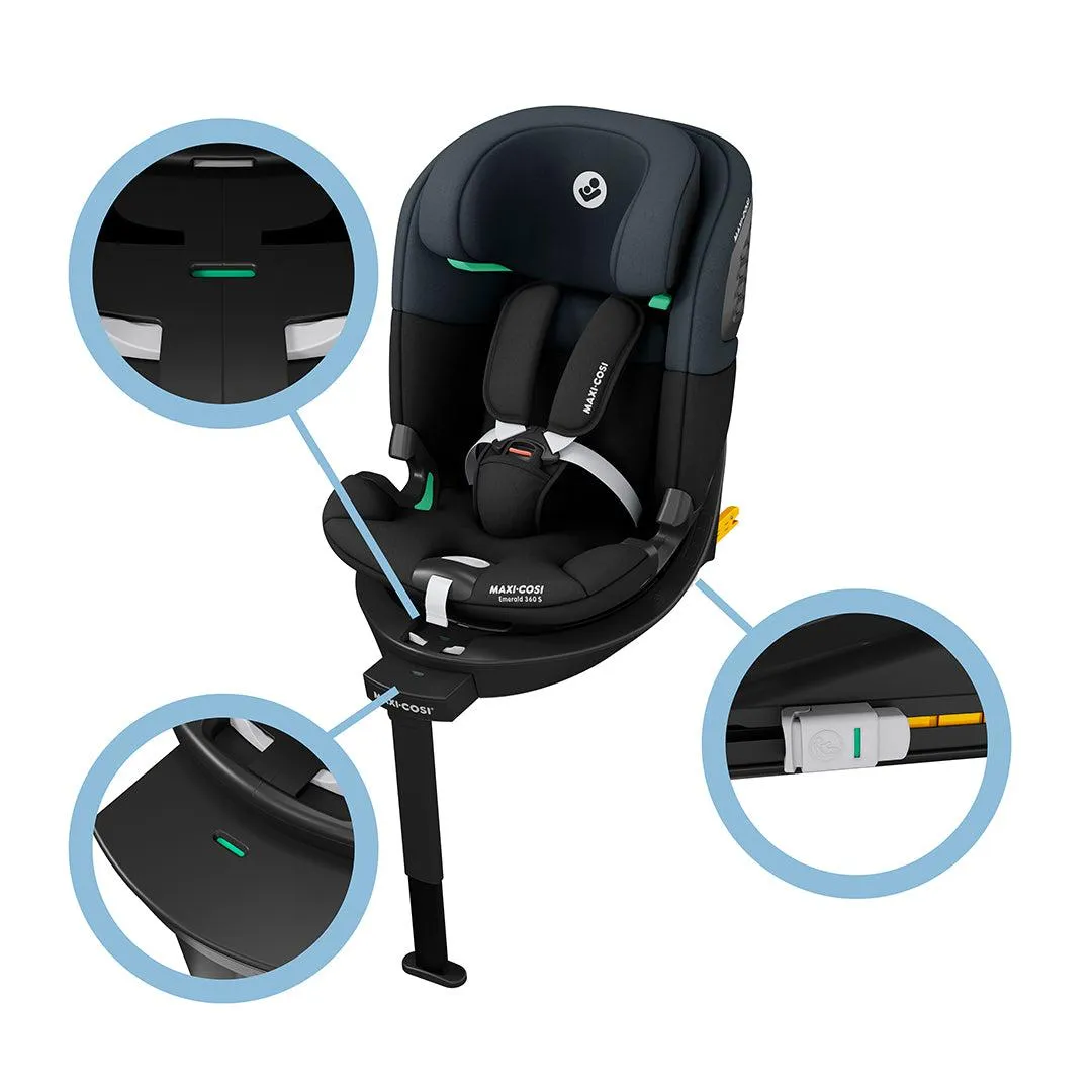 Maxi-Cosi Emerald 360 S Car Seat - Tonal Black