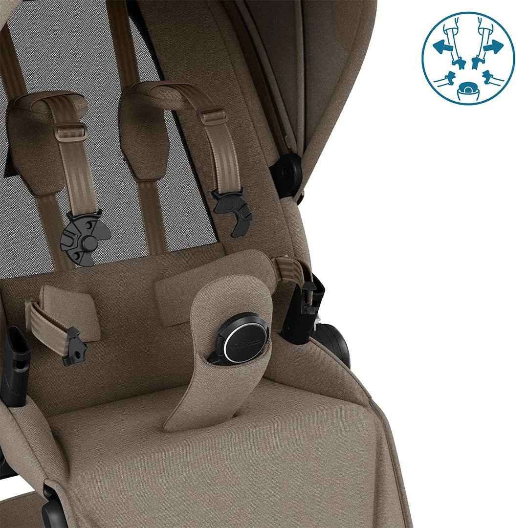 Maxi-Cosi Fame Pushchair - Twillic Truffle - Black Wheels