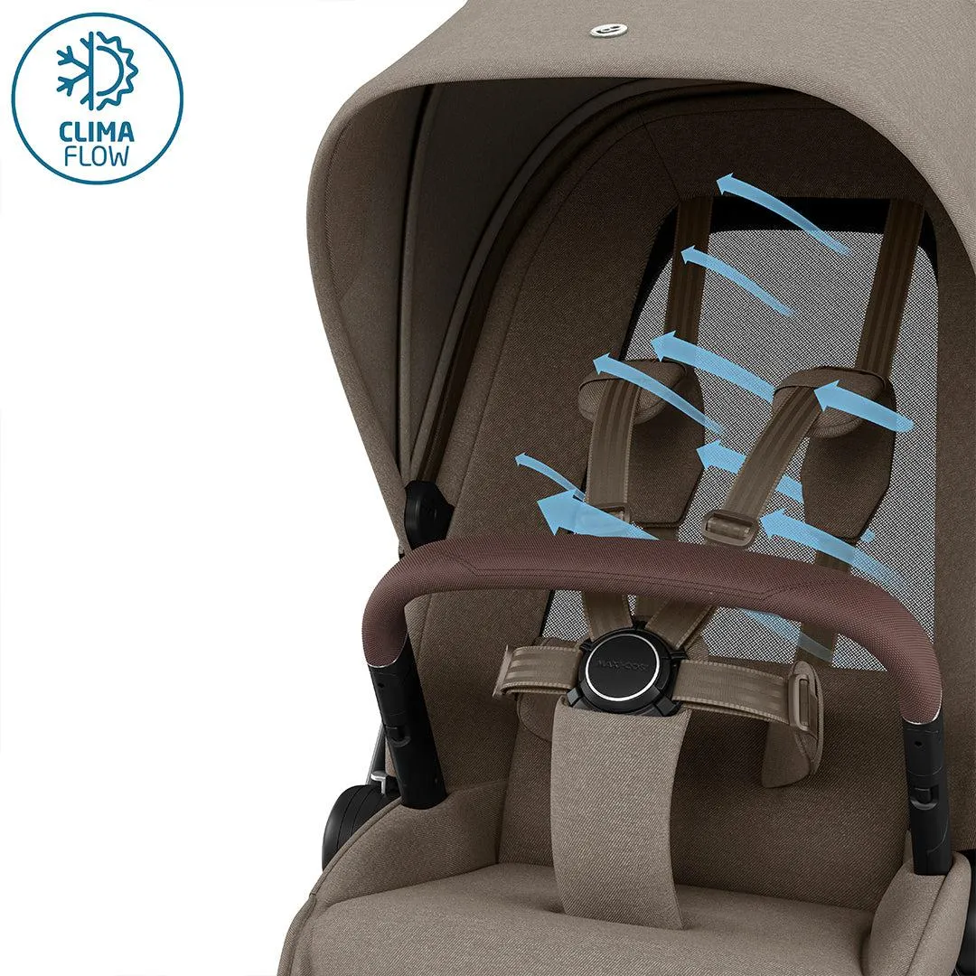 Maxi-Cosi Fame Pushchair - Twillic Truffle - Black Wheels