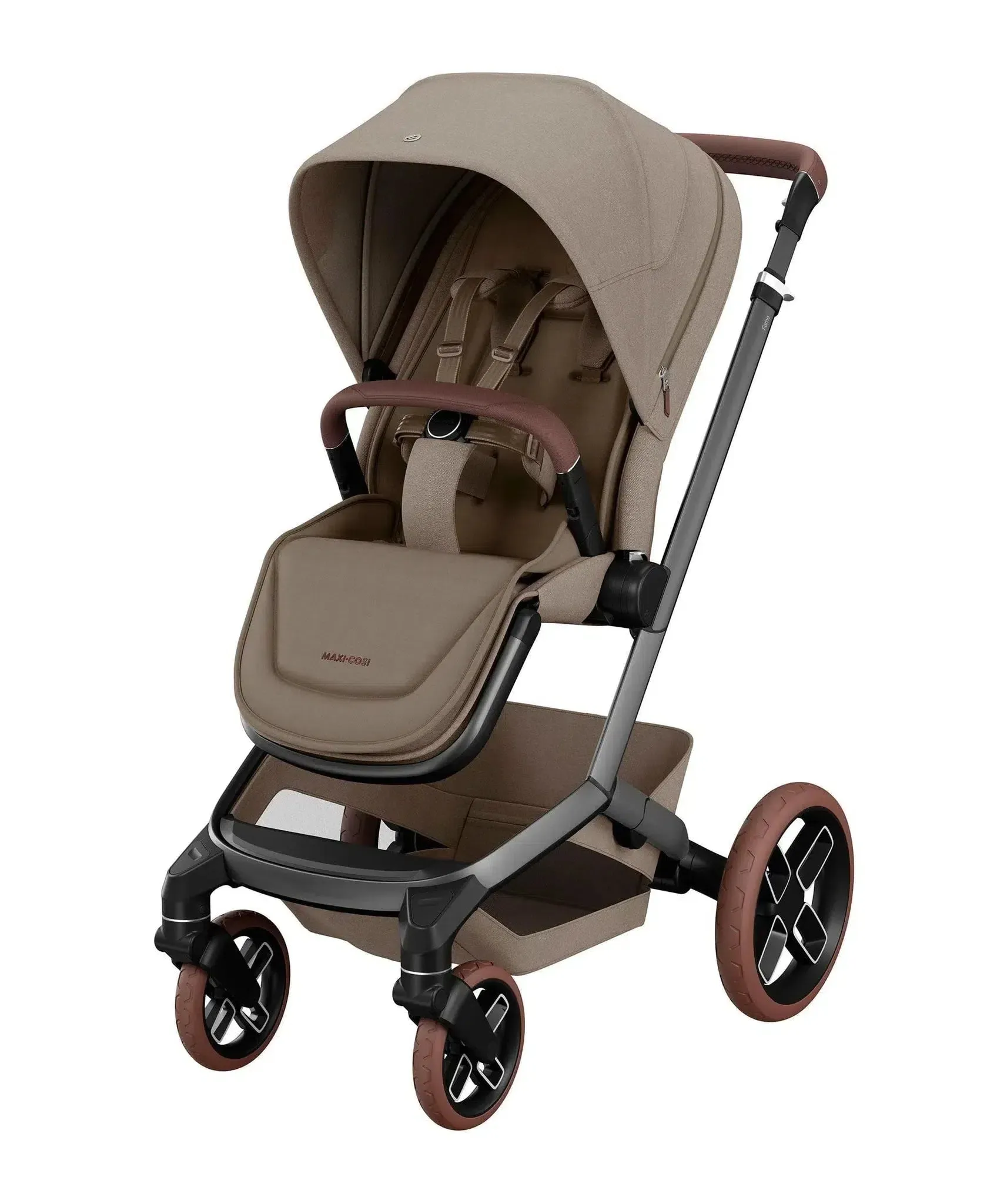 Maxi-Cosi Fame Pushchair - Twillic Truffle - Brown Wheels