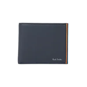 Men's Leather Billfold Wallet | Navy