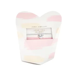 Mother's Day From the Heart Gift Box | 'Love You Mummy' Bracelet | Silver Plated