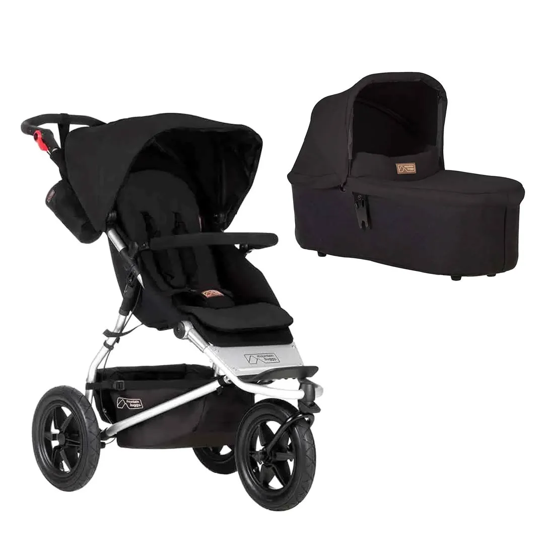 Mountain Buggy Urban Jungle Pushchair   Urban Jungle Carrycot Plus - Black
