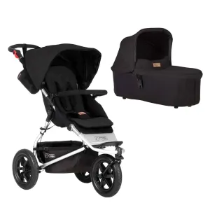 Mountain Buggy Urban Jungle Pushchair   Urban Jungle Carrycot Plus - Black