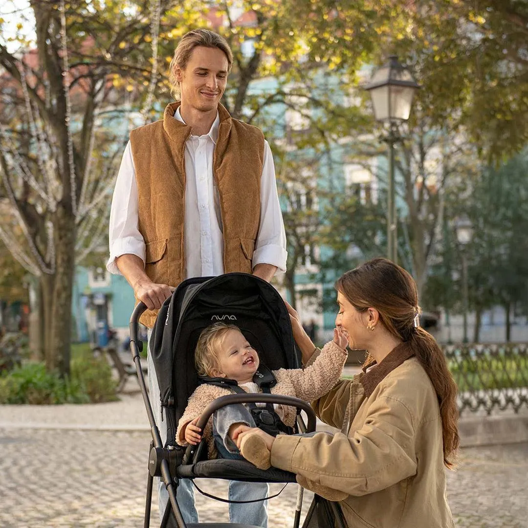 Nuna IXXA NEXT Stroller with ARRA Flex & Base Curv Travel System Bundle - Caviar