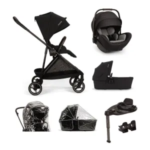 Nuna IXXA NEXT Stroller with ARRA Flex & Base Curv Travel System Bundle - Caviar