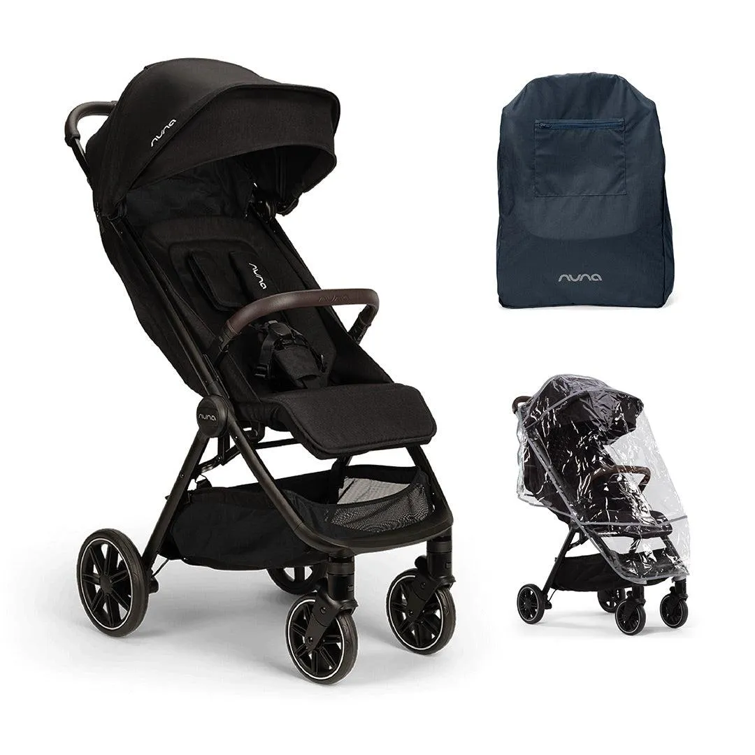 Nuna TRVL LX Compact Stroller  - Caviar