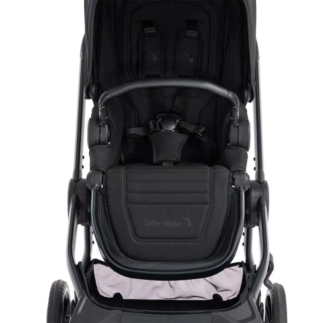 [Preloved] Baby Jogger City Sights Bundle - Stroller   Carrycot   Weather Shield   Belly Bar - Rich Black