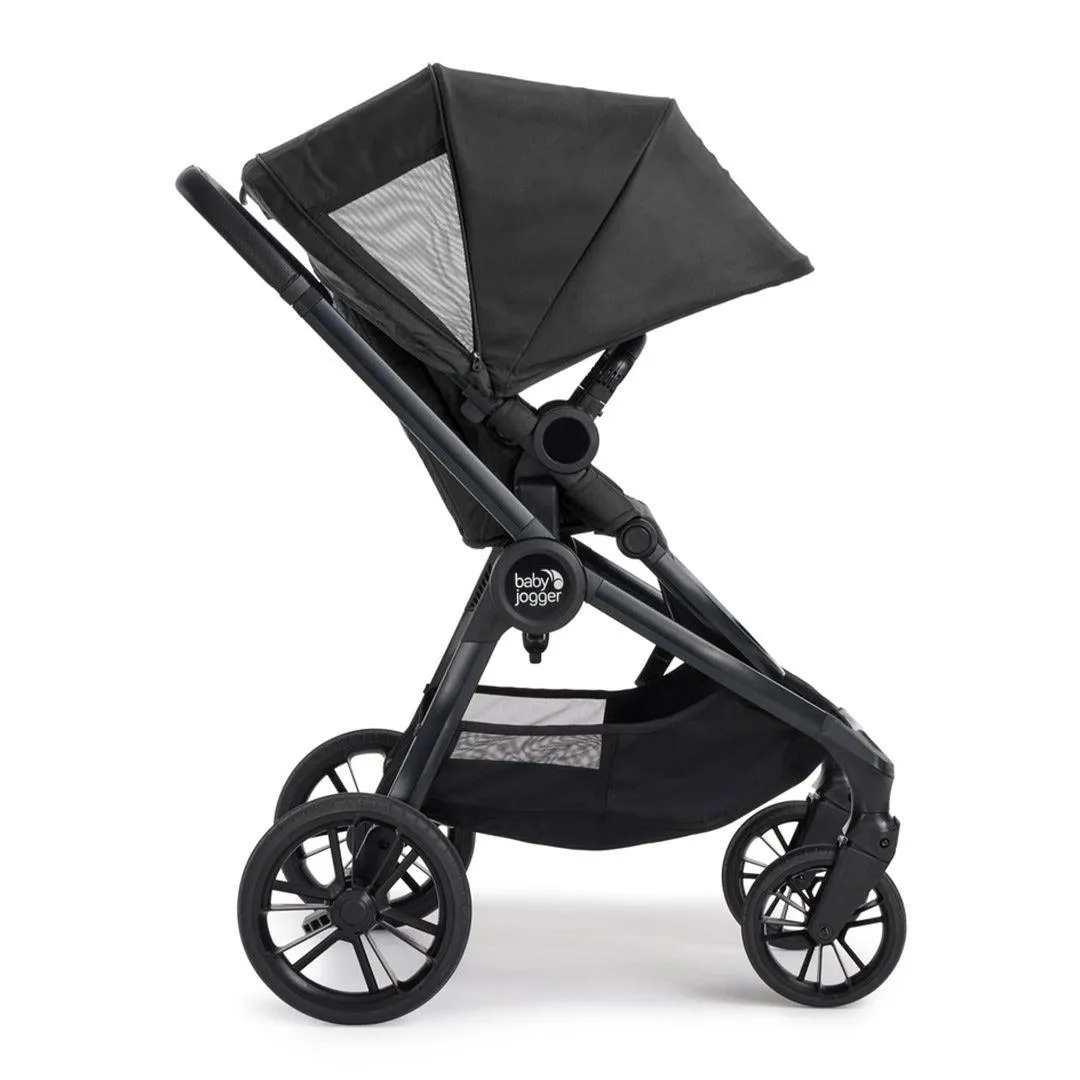 [Preloved] Baby Jogger City Sights Bundle - Stroller   Carrycot   Weather Shield   Belly Bar - Rich Black