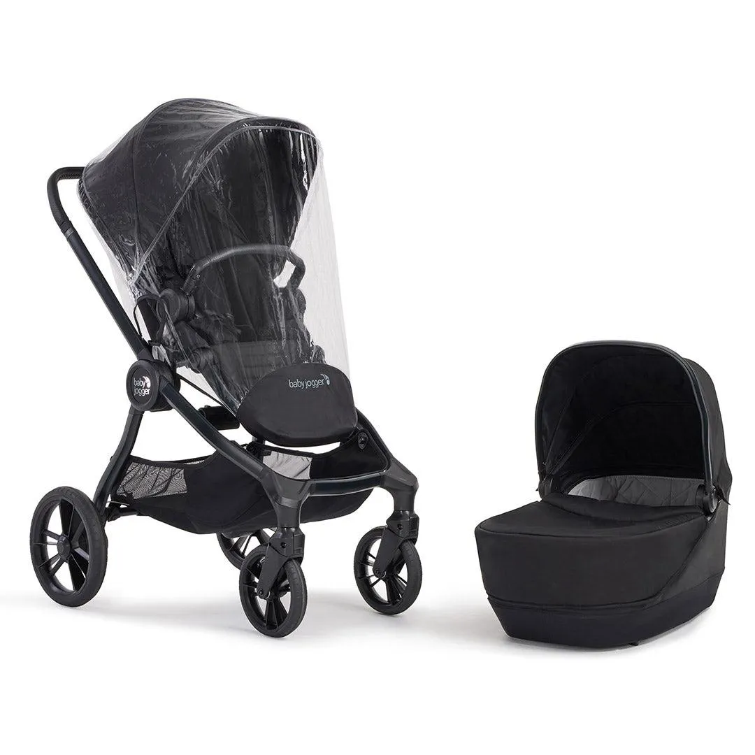 [Preloved] Baby Jogger City Sights Bundle - Stroller   Carrycot   Weather Shield   Belly Bar - Rich Black
