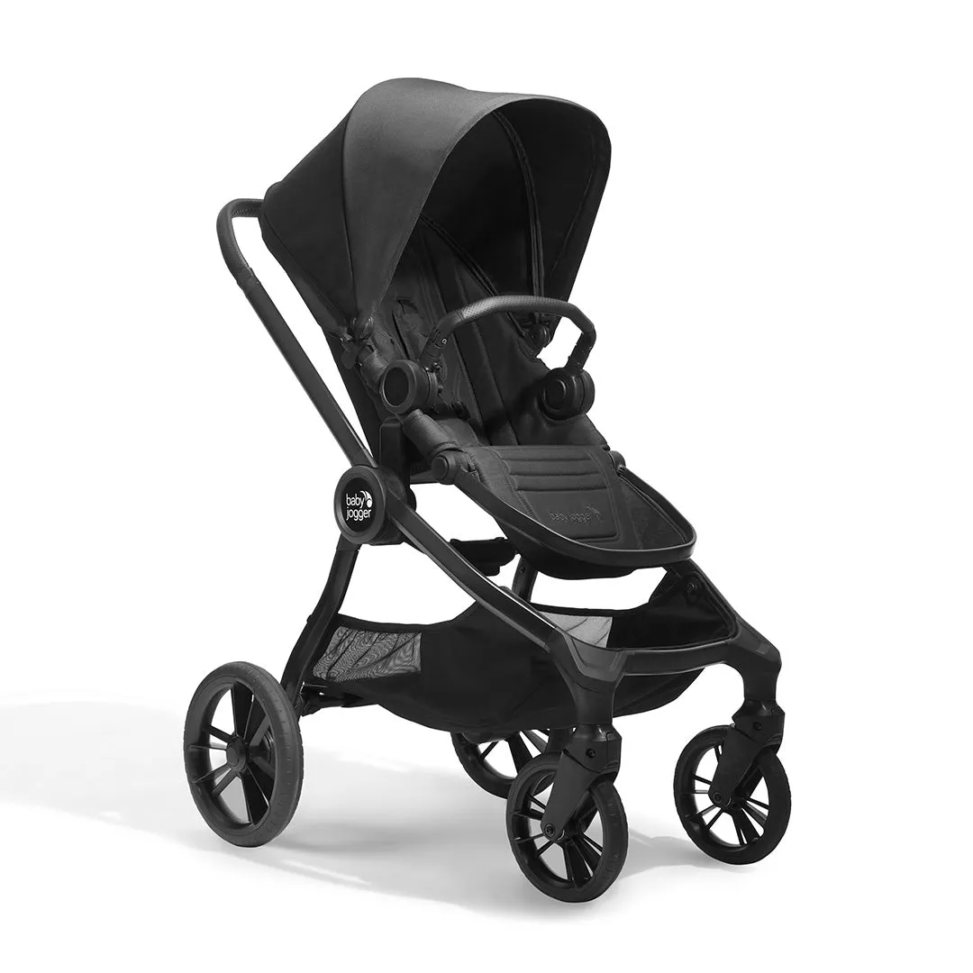 [Preloved] Baby Jogger City Sights Bundle - Stroller   Carrycot   Weather Shield   Belly Bar - Rich Black