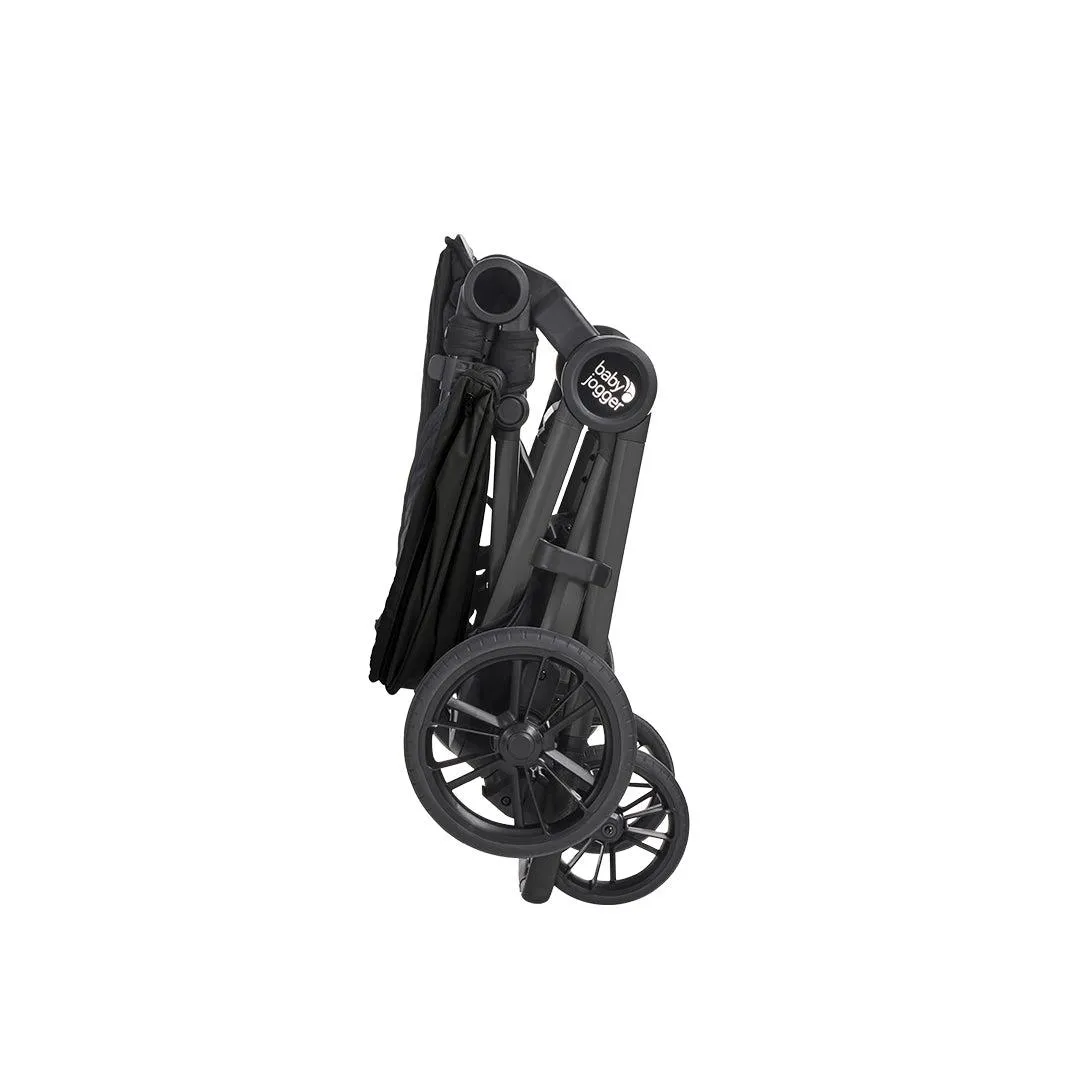 [Preloved] Baby Jogger City Sights Bundle - Stroller   Carrycot   Weather Shield   Belly Bar - Rich Black