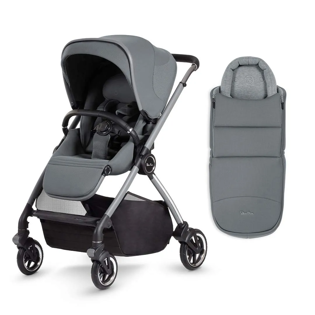 [Preloved] Silver Cross Dune Pushchair - Glacier