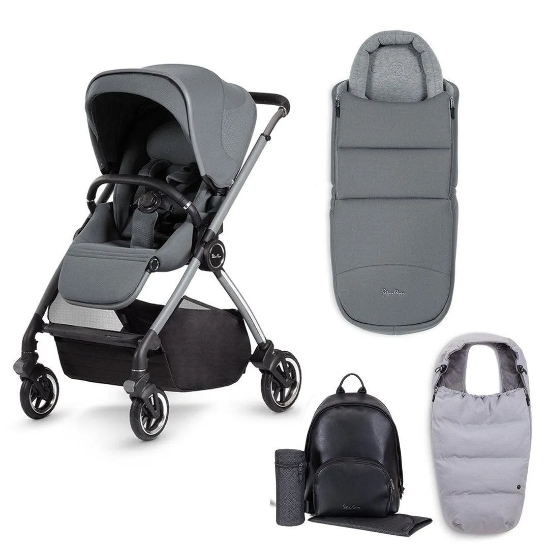 [Preloved] Silver Cross Dune Pushchair - Glacier